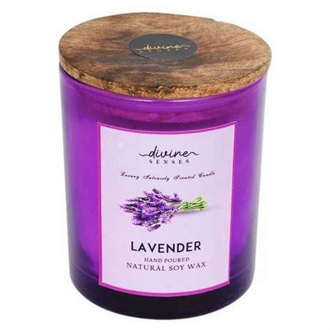 Lavender Glass Jar Candle At Rs 529set Scented Candles In Ghaziabad