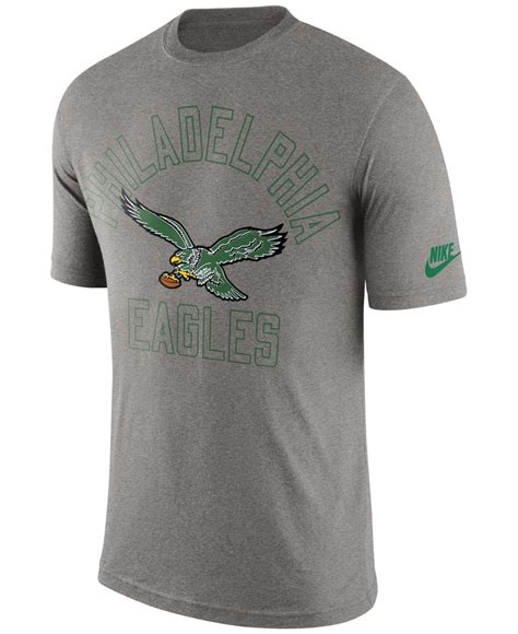 Lyst Nike Mens Philadelphia Eagles Retro Logo T Shirt In Gray For Men
