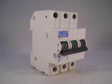 Proteus Mcb 40 Amp Triple Pole 3 Phase Breaker Type C 40a Geyer 310403