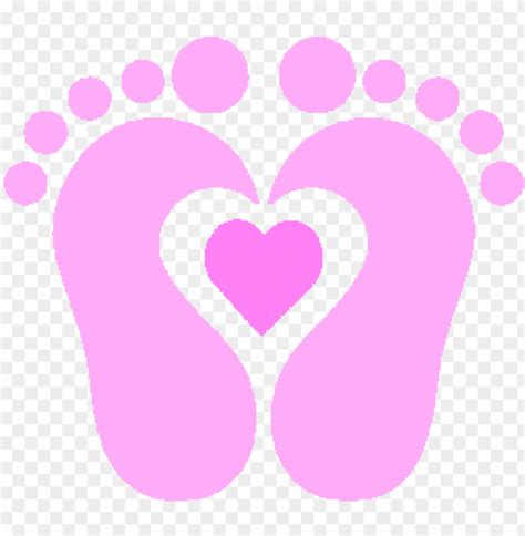 Free Download Hd Png Image Of Baby Footprint Clipart Baby Feet With