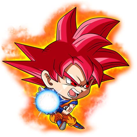 Goku Ssj God Chibi By Saodvd On Deviantart Goku Chibi Chibi Dragon