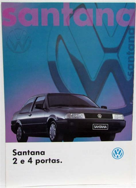 1995 Volkswagen Vw Santana 2 And 4 Door Sales Brochure Portuguese Text
