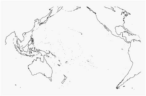 Blank Map Of The Pacific Ocean Hd Png Download Transparent Png Image