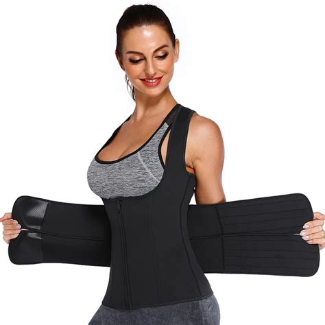 Neoprene Sweat Waist Trainer Plus Size Body Shaper Slimming Vest