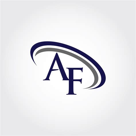 Monogram AF Logo Design By Vectorseller TheHungryJPEG Com Logo AD