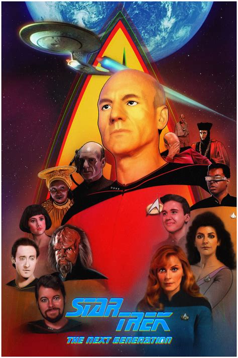 Star Trek The Next Generation 35th Anniversary Poster Satchel
