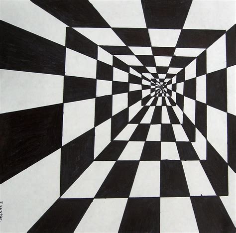 Easy Optical Illusions Drawing How To Draw Optical Illusions Drawing Riset