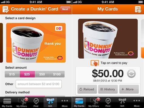 Also available in munchkins donut hole form. Dunkin' Donuts Adds Passbook Support to Its iPhone App ...