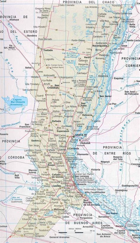 Santa Fe Province Map Argentina Santa Fe Argentina Map Map