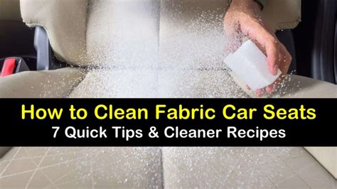 7 Quick Ways To Clean Fabric Car Seats