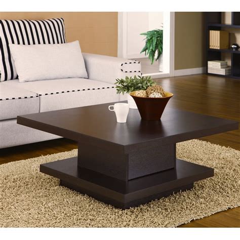 It can also be used with for client meetings. Square Cocktail Table Coffee Center Storage Living Room ...