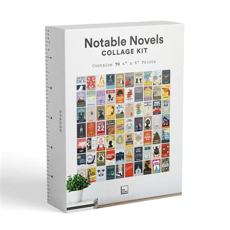 Notable Novels Collage Kit Craft Prints For Home T For Etsy