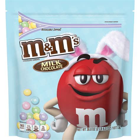 Mandms Milk Chocolate Candies Easter Candy Party Size 38 Oz