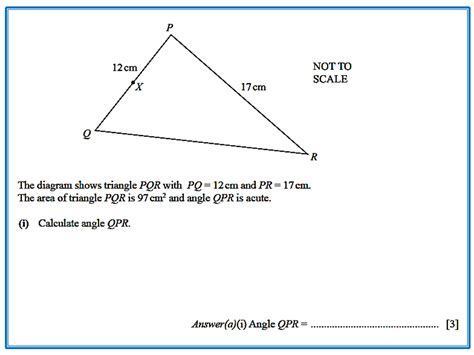 Memorizing the common trigonometric ratios in the table above is actually much easier than you would think. Area of a Triangle using Trigonometry | IGCSE at ...