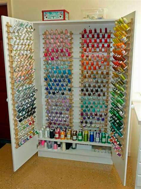 Which is the best storage cabinet for sewing? NUEVAS IDEAS PARA ORDENAR TUS HILOS - Skarlett Costura