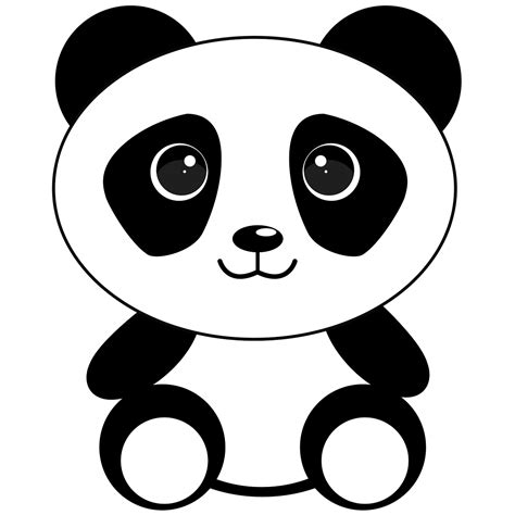 Panda Colorir Fundo Png Imagem Png Urso Panda Gigante De Papel Pdmrea