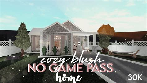 Roblox Welcome To Bloxburg Cozy Blush No Gamepasses House Youtube