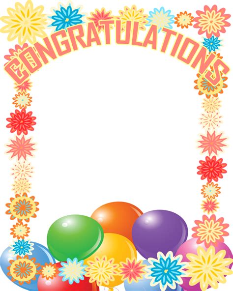 Congratulations Clip Art Frame Images And Photos Finder