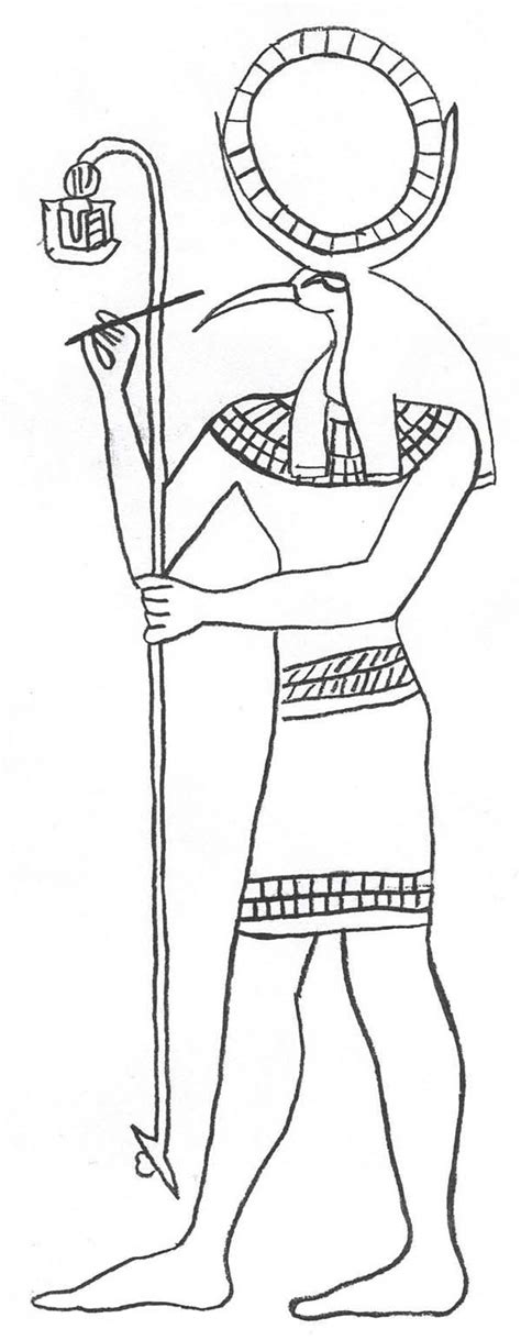 Ancient Egypt Egyptian Gods Coloring Page Coloring Pages
