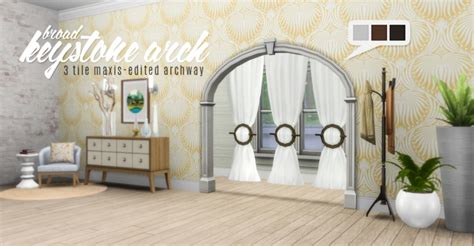 Broad Keystone Arch 3 Tile Maxis Edited Archway At Simsational Designs