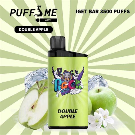 Buy Iget Bar 3500 Puffs Double Apple Online Puffsme