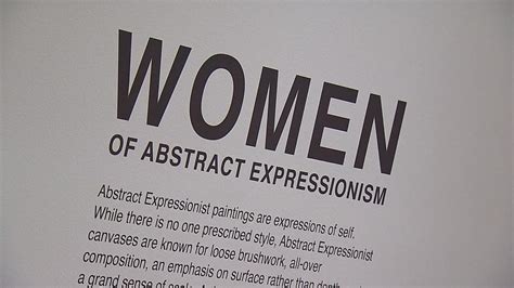 Women Of Abstract Expressionism Exhibit