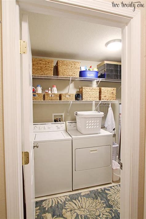 Jan 14, 2021 · the hamper comes with a canvas liner that ties in place, though some who own it also use a second laundry bag inside, to avoid having to undo and redo the strings. DIY Small Laundry Room Makeovers On a Budget 30 | Laundry ...