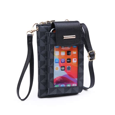 Poppy Womens Touch Screen Crossbody Cell Phone Purse Wristlet Wallet