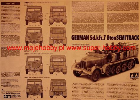 Toys And Hobbies Tamiya 35148 135 German 8t Semi Track Truck Sdkfz 7