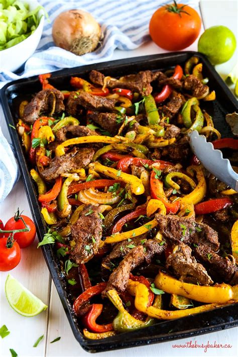 These Easy Sheet Pan Steak Fajitas Make The Perfect Simple And Healthy Weeknight Meal For Busy