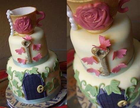 Secret Garden Tea Party Cake Cake By Mandy Cakesdecor