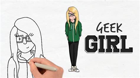 How To Draw A Geek Girl 👓 Easy Step By Step For Beginners Youtube