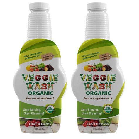 Veggie Wash Organic 32 Fl Oz Fruit And Vegetable Wash 2 Pack