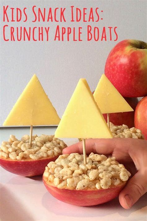 They can cook real food, and recipes for kids to cook hardly need to be different than what adults homemade gellies are fun to make and even more fun to eat. Simple Kids Snack Ideas: Crunchy Apple Boats | Healthy ...