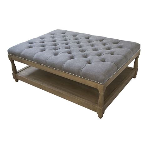A wide variety of upholstered coffee table ottoman options are available to you, such as general use, design style, and material. Upholstered Petit Royale Ottoman Coffee Table - Dove Grey ...
