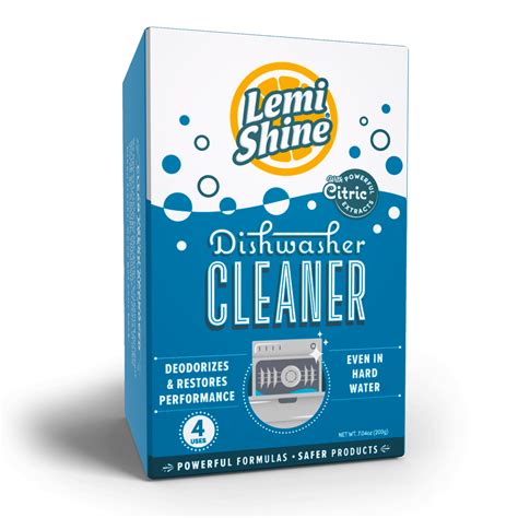 Lemi Shine Dishwasher Cleaner With Natural Citric Extracts, 4 Count ...