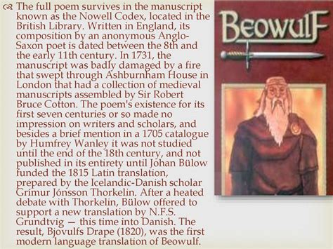 Beowulf. The poem - online presentation