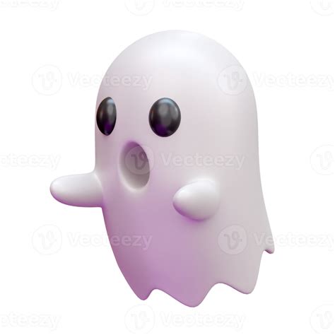 Cute Ghost 3d Icon Render Illustration 16327518 Png