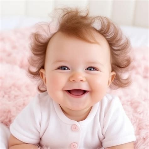Un Bebé Con Una Camisa Blanca Que Dice Feliz Foto Premium