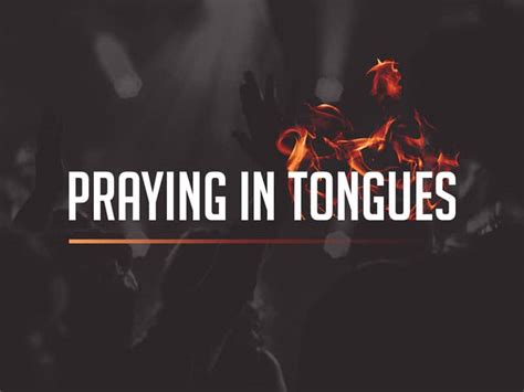 Praying In Tongues