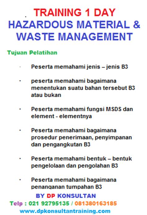 HOW GOOD HAZARDOUS MATERIAL AND WASTE MANAGEMENT INHOUSE TRAINING