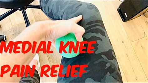 Medial Knee Relief Myofascial Release Technique Youtube