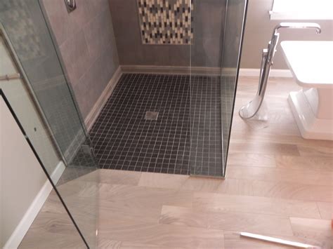 Tiled Shower Floors — Srw Contracting Inc Bathroom Remodeling Teacher