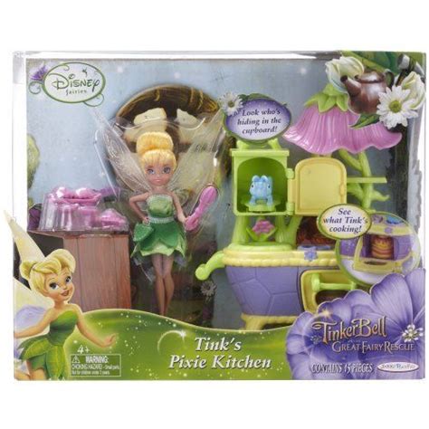 Disney Fairies 4 5 Fairy With Play Environments Wave 1 Style 1 Tink S Pixie Kitchen By