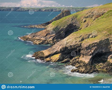 Coastal Cliffs In Pembrokeshire South Wales Uk Stock Photo Image Of