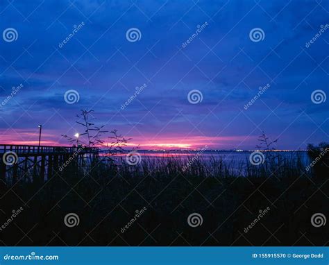 Daphne Bayfront Park Sunset Stock Photo Image Of Wetlands Gulf