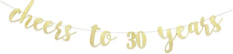 Buy Cheers To 30 Years Banner 30th Birthday Bannerhappy 30th