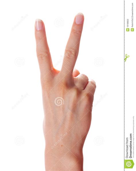 Victory Hand Gesture Stock Photo Image Of People Gesturing 19198822