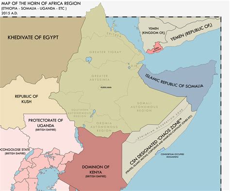 Map Of The Horn Of Africa Rev Redux By Kitfisto1997 On Deviantart