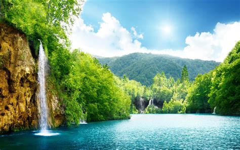 Attractive Natural Walpaper Hd With Images Waterfall